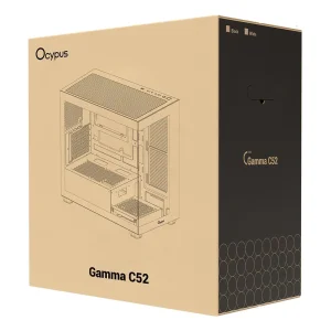 Корпус для комп'ютера MATX W/O PSU GAMMA C52 BK (GAMMA-C52-BKD000XX-GL) OCYPUS UA