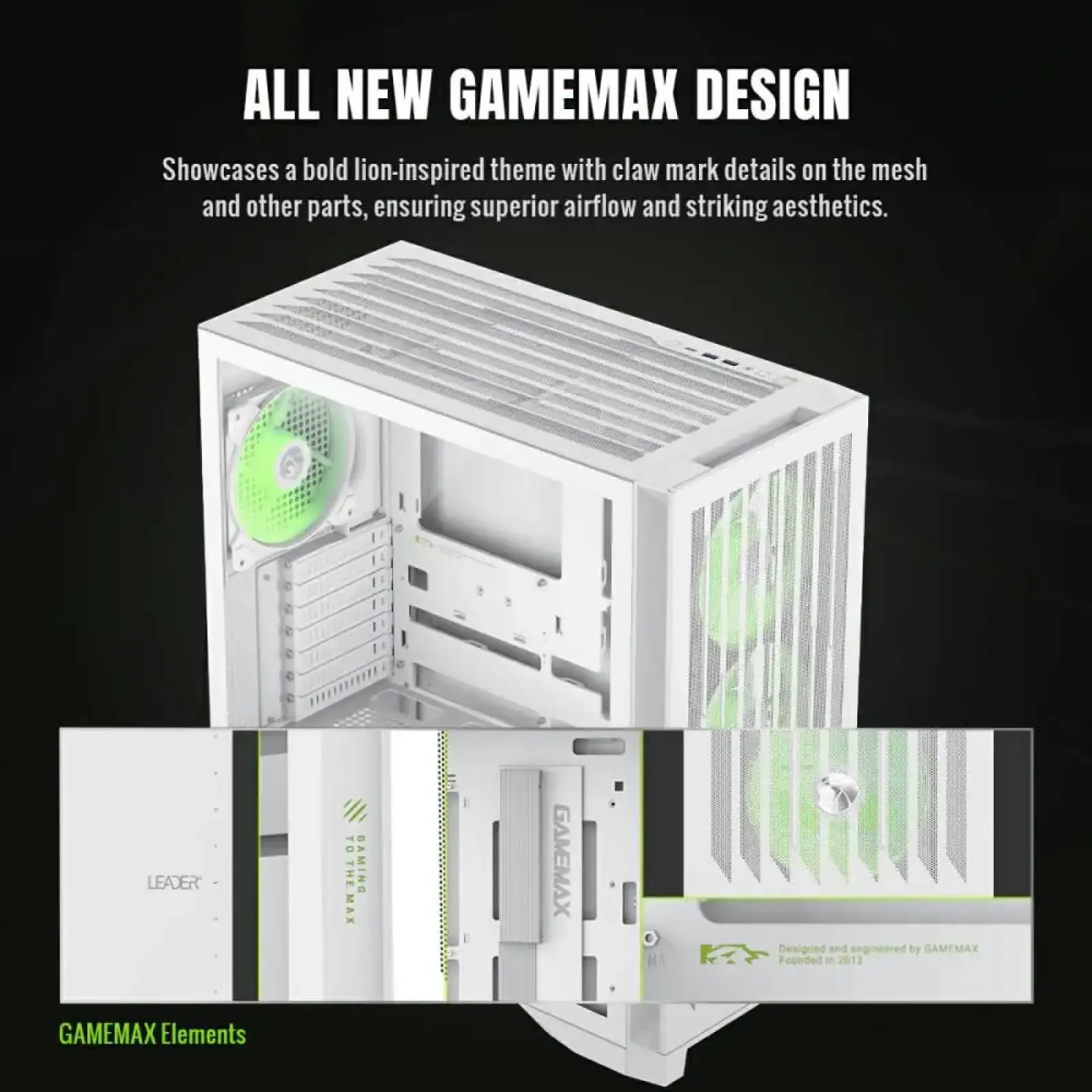 Корпус Gamemax Leader 2 WH Без БП UA