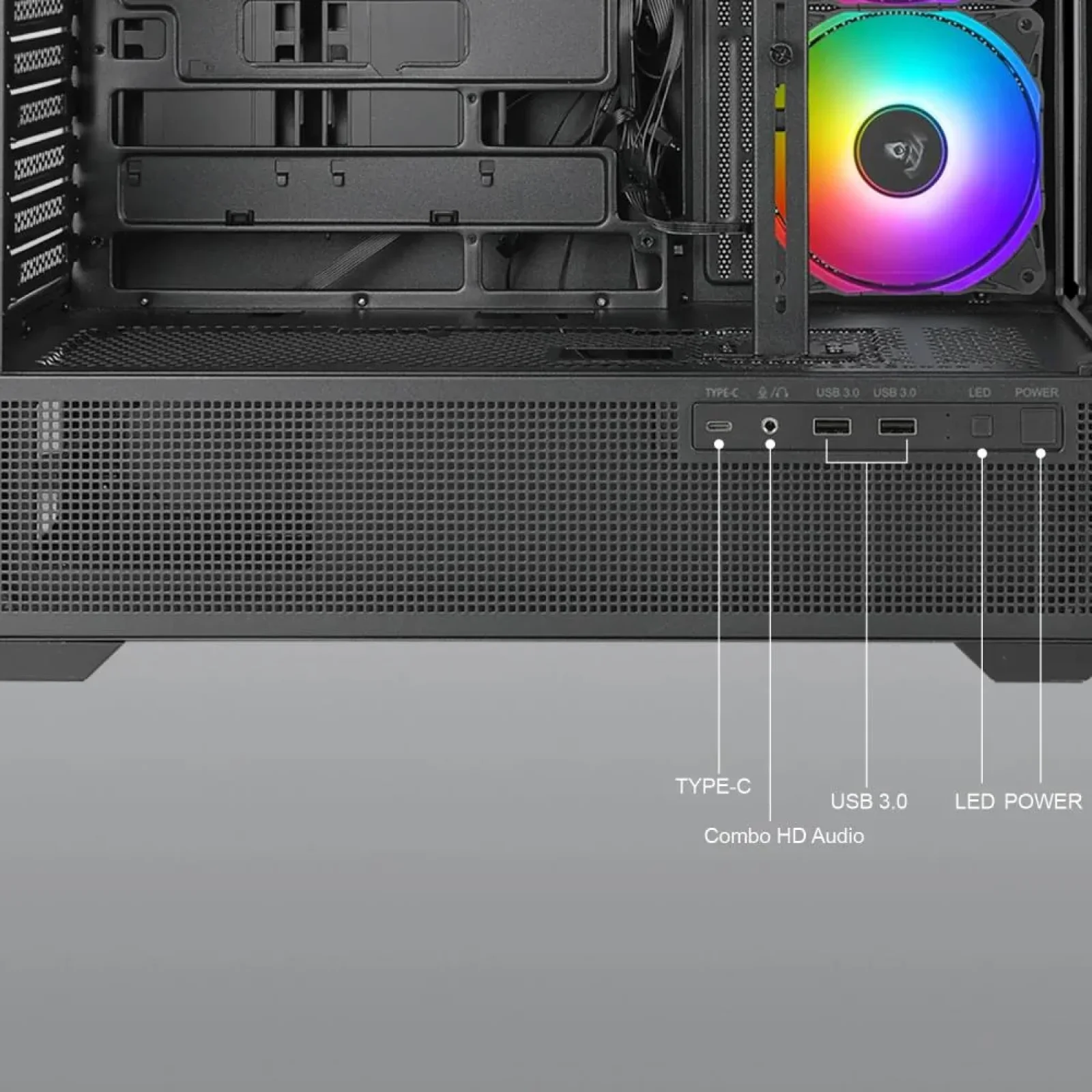 Корпус ATX W/O PSU TIARA 501B CSAZ-501B AZZA UA