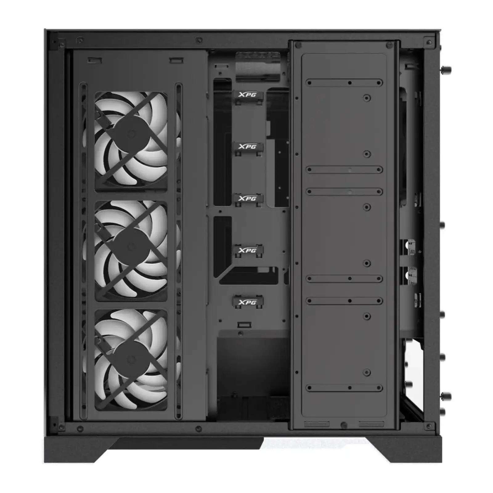 Корпус MATX W/O PSU INVADERXMTWOF-BKCWW ADATA UA