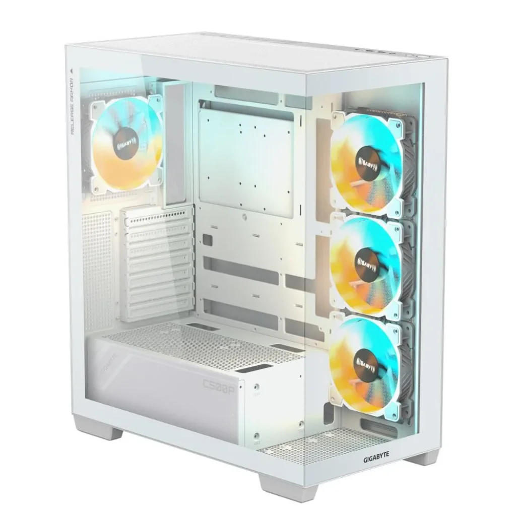 Корпус ATX W/O PSU GB-C500PI ST WHITE GIGABYTE UA