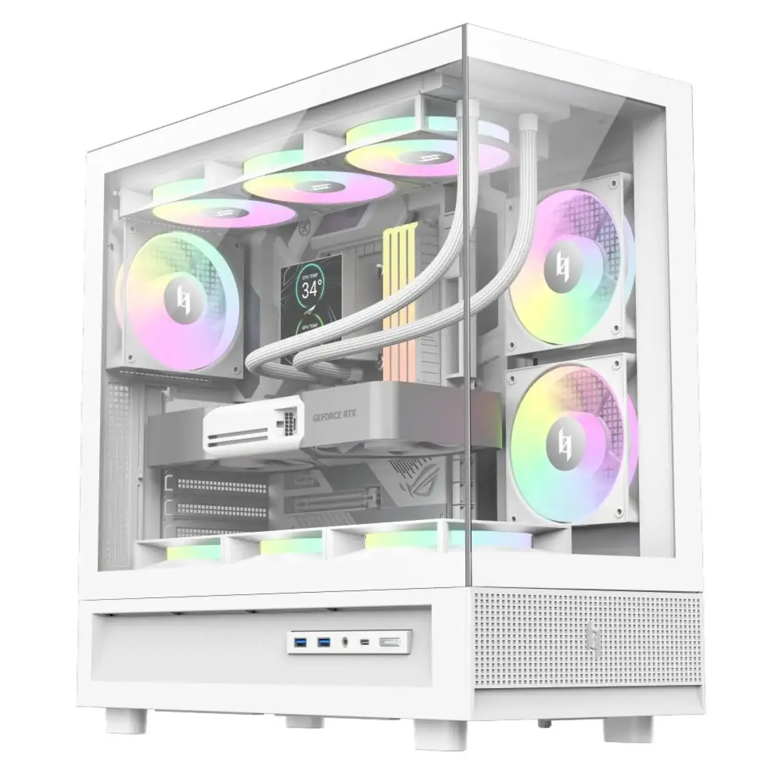 Корпус для комп'ютера ATX W/O PSU NEX C51 WH GAMEMAX UA