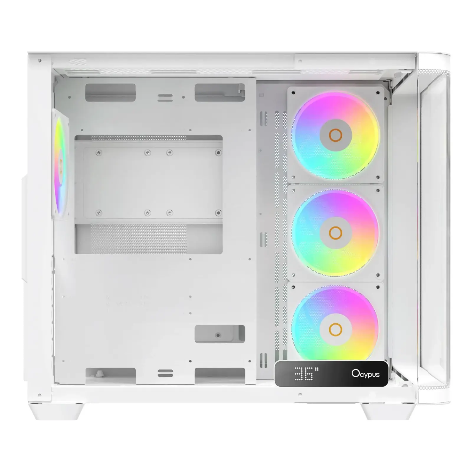 Корпус для комп'ютера IOTA C70 WH CURVE ARGB DIGITAL (IOTA-C70-WHD400CD-GL) OCYPUS UA