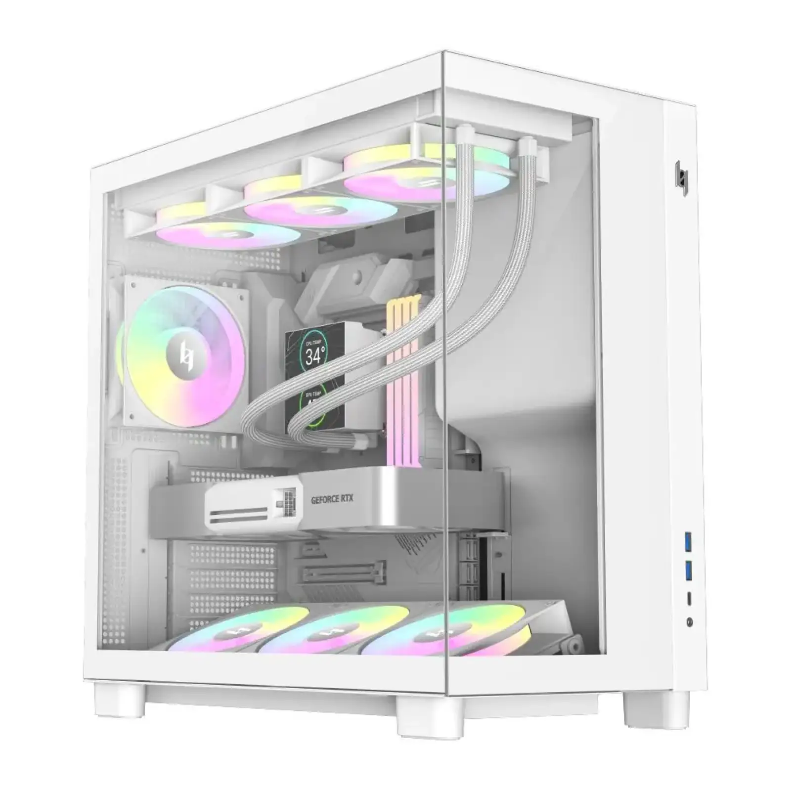Корпус для комп'ютера ATX W/O PSU NEX C53 WH GAMEMAX UA