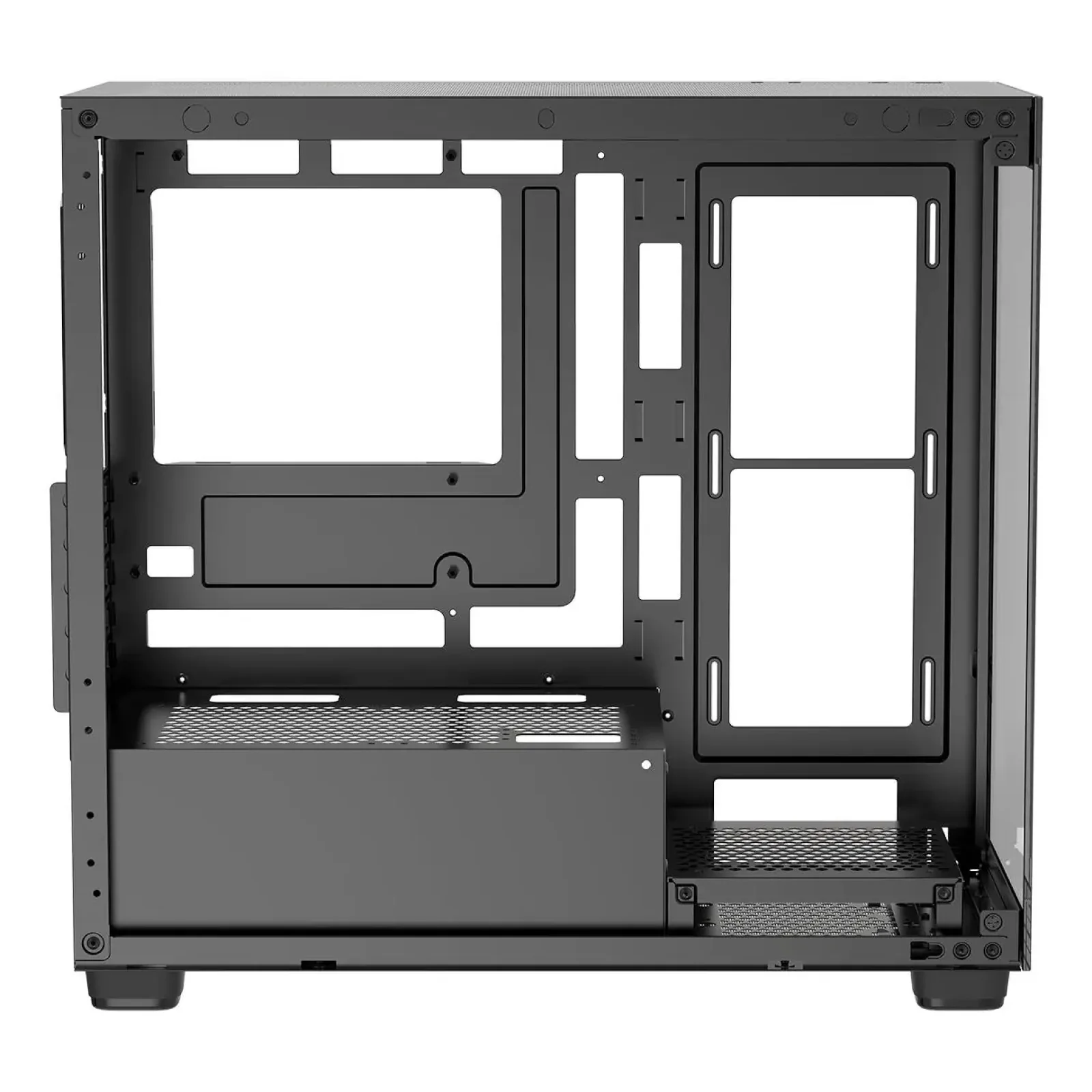 Корпус для комп'ютера MATX W/O PSU GAMMA C52 BK (GAMMA-C52-BKD000XX-GL) OCYPUS UA