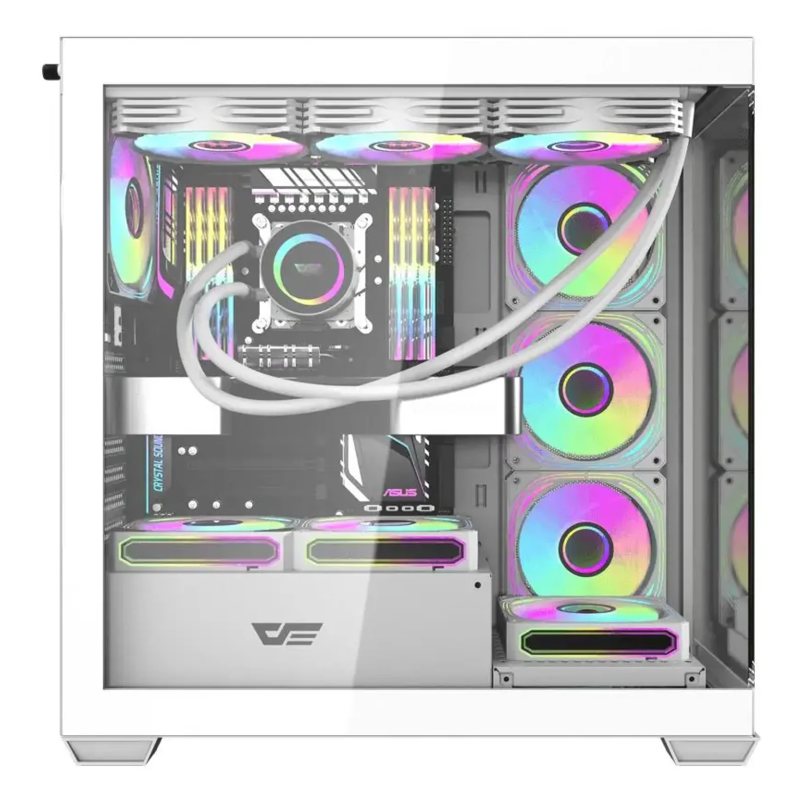 Корпус для комп'ютера DARK FLASH ATX без блока живлення DS900W білий (DS900W WHITE) UA