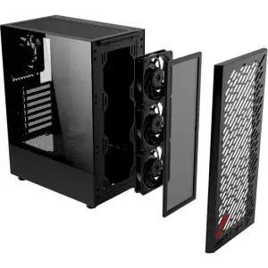 Корпус MITX W/O PSU BLACK VALORAIRMT-BKCWW ADATA UA