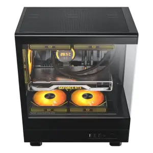 Корпус для комп'ютера DARK FLASH DB330M mATX без блока живлення, чорний (DB330M BLACK) UA