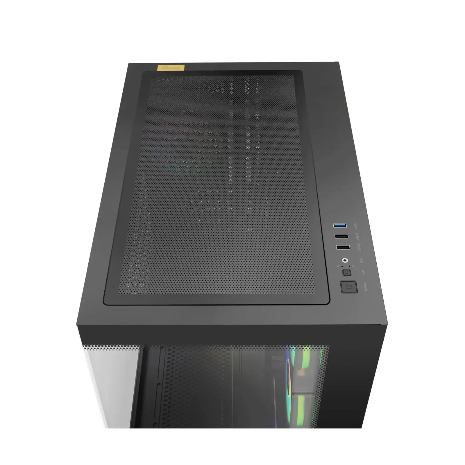 Корпус для комп'ютера MATX W/O PSU GAMMA C54 ARGB чорний (GAMMA-C54-BKD300XX-GL) OCYPUS UA