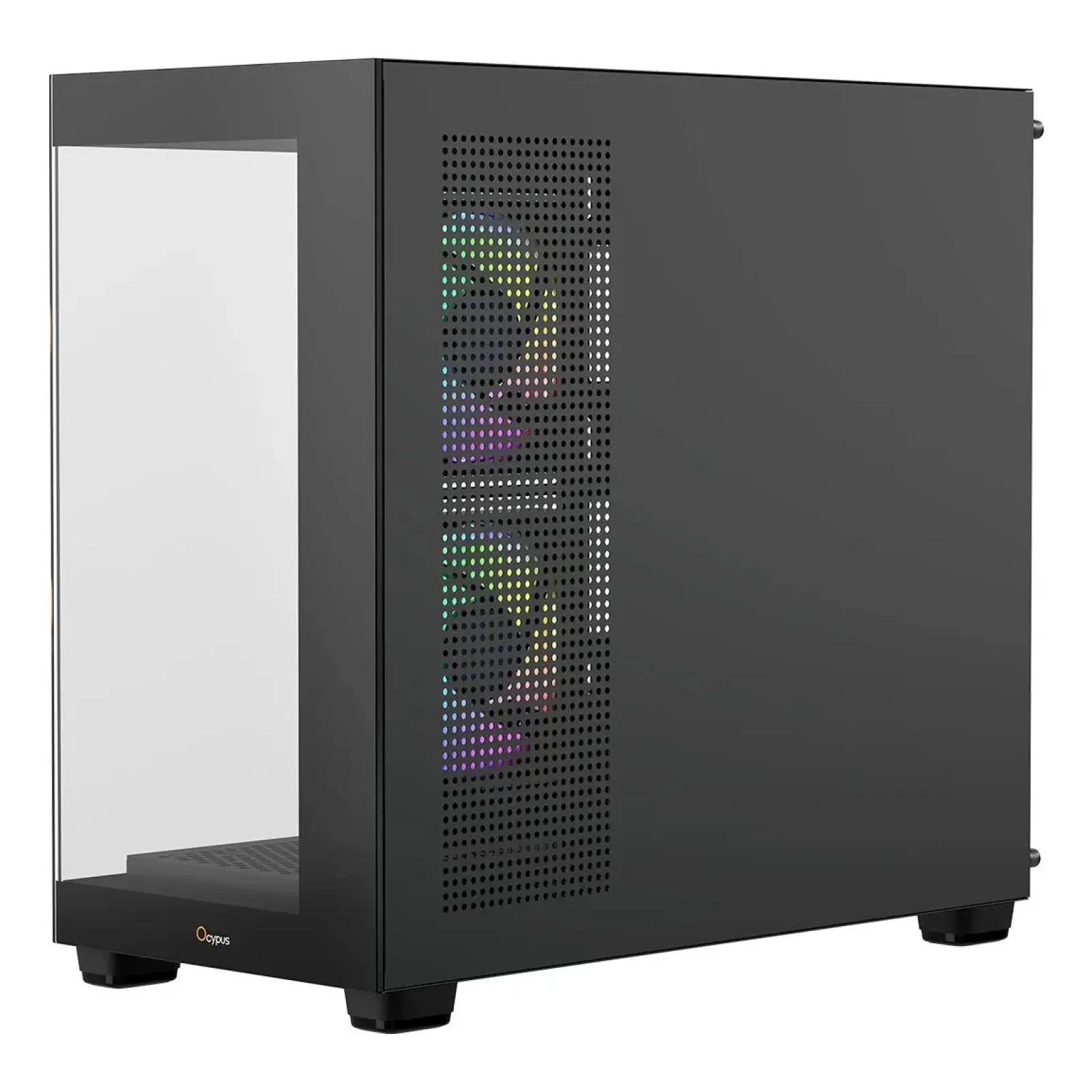 Корпус для комп'ютера MATX W/O PSU GAMMA C52 BK ARGB (GAMMA-C52-BKD300XX-GL) OCYPUS UA