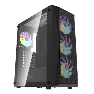 Корпус для комп'ютера DARK FLASH ATX без блока живлення DK352 чорний (DK352 BLACK) UA