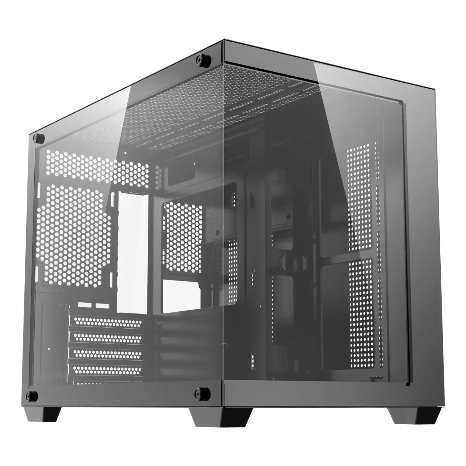 Корпус для комп'ютера DARK FLASH B275 PRO mATX без блока живлення, чорний (B275 PRO BLACK) UA