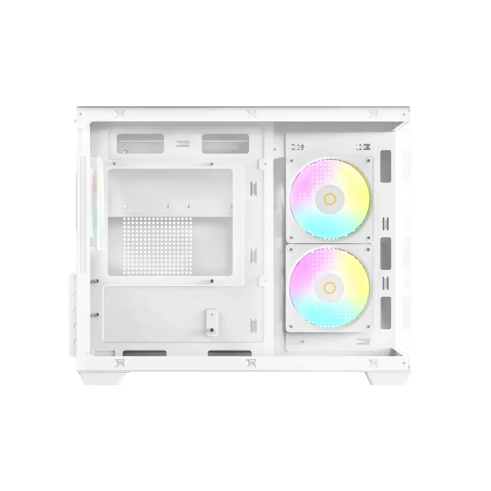 Корпус для комп'ютера MATX W/O PSU GAMMA C54 ARGB білий (GAMMA-C54-WHD300XX-GL) OCYPUS UA