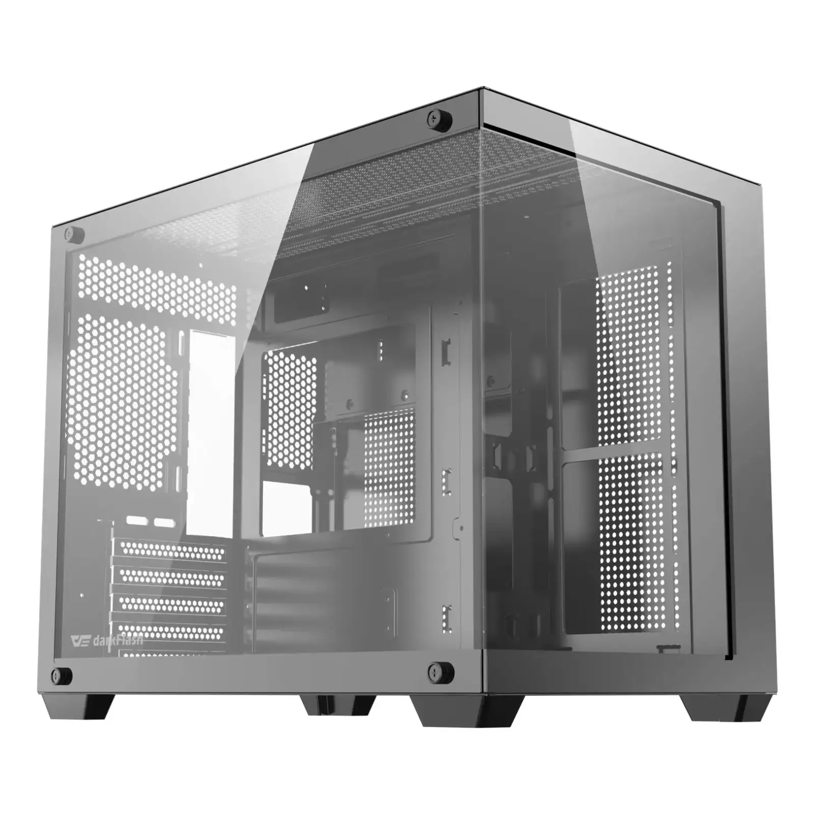 Корпус для комп'ютера DARK FLASH B275 PRO mATX без блока живлення, чорний (B275 PRO BLACK) UA