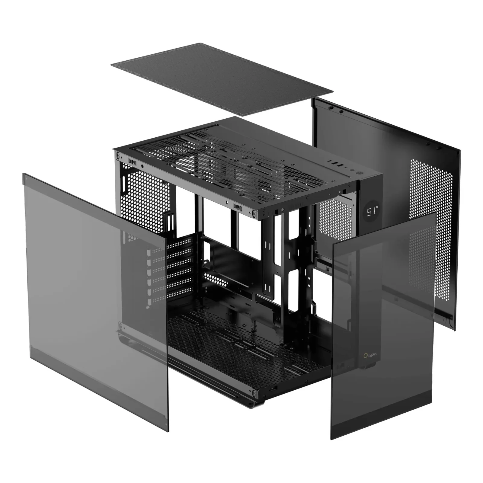 Корпус для комп'ютера ATX W/O PSU IOTA C70 BK ARGB (IOTA-C70-BKD600XX-GL) OCYPUS UA