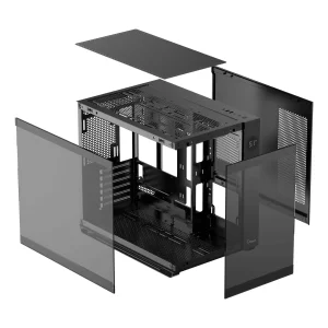 Корпус для комп'ютера ATX W/O PSU IOTA C70 BK ARGB (IOTA-C70-BKD600XX-GL) OCYPUS UA