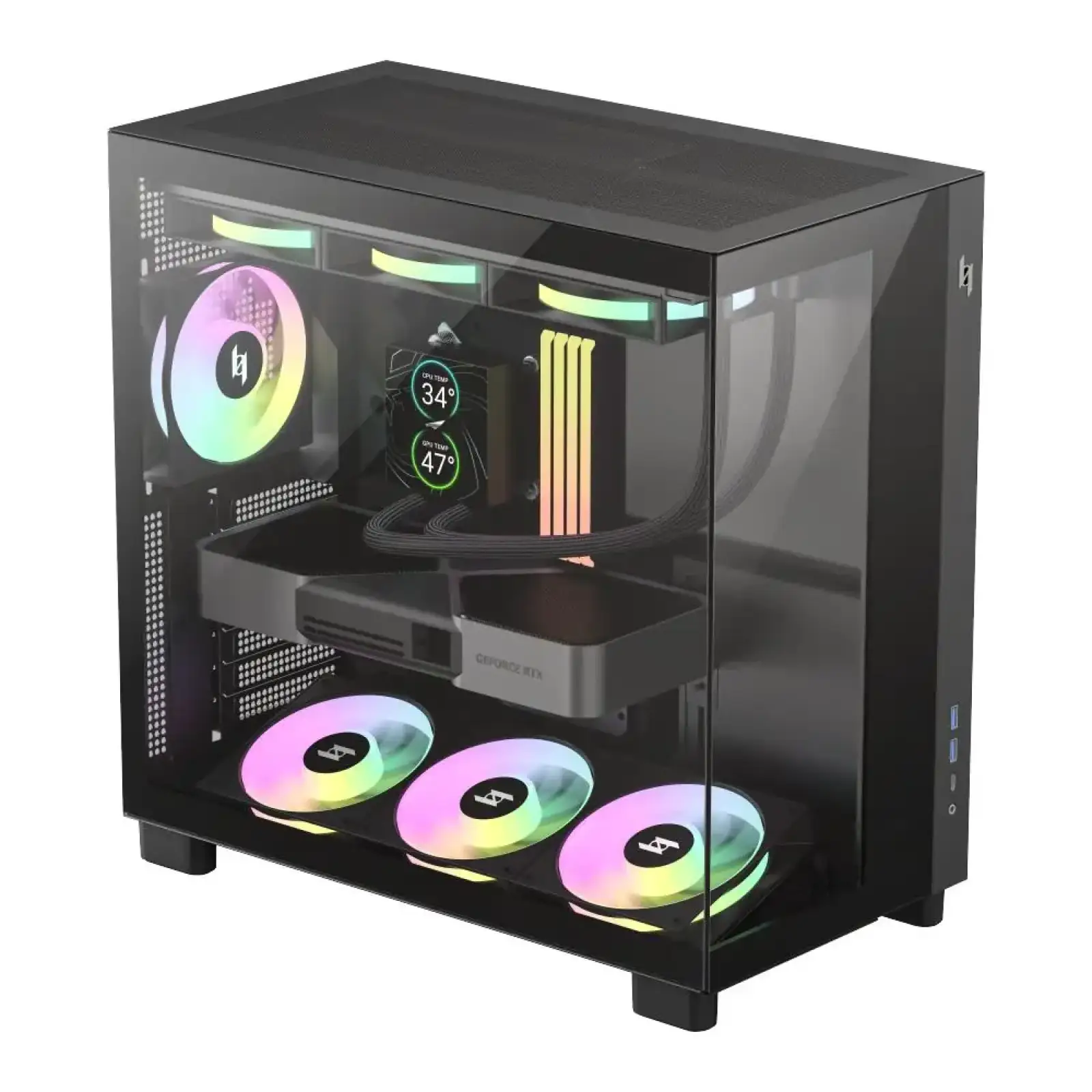 Корпус для комп'ютера ATX W/O PSU NEX C53 BK GAMEMAX UA