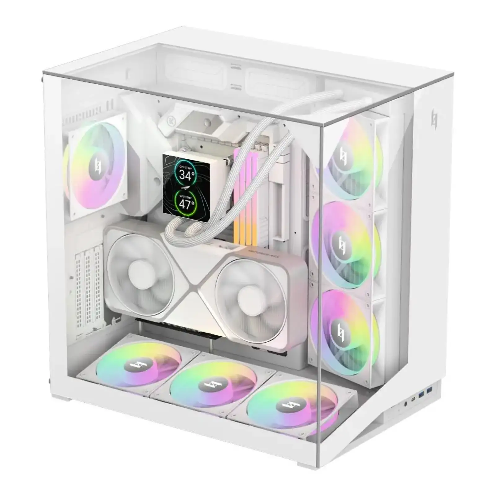 Корпус для комп'ютера ATX W/O PSU NEX C56 VC WH GAMEMAX UA