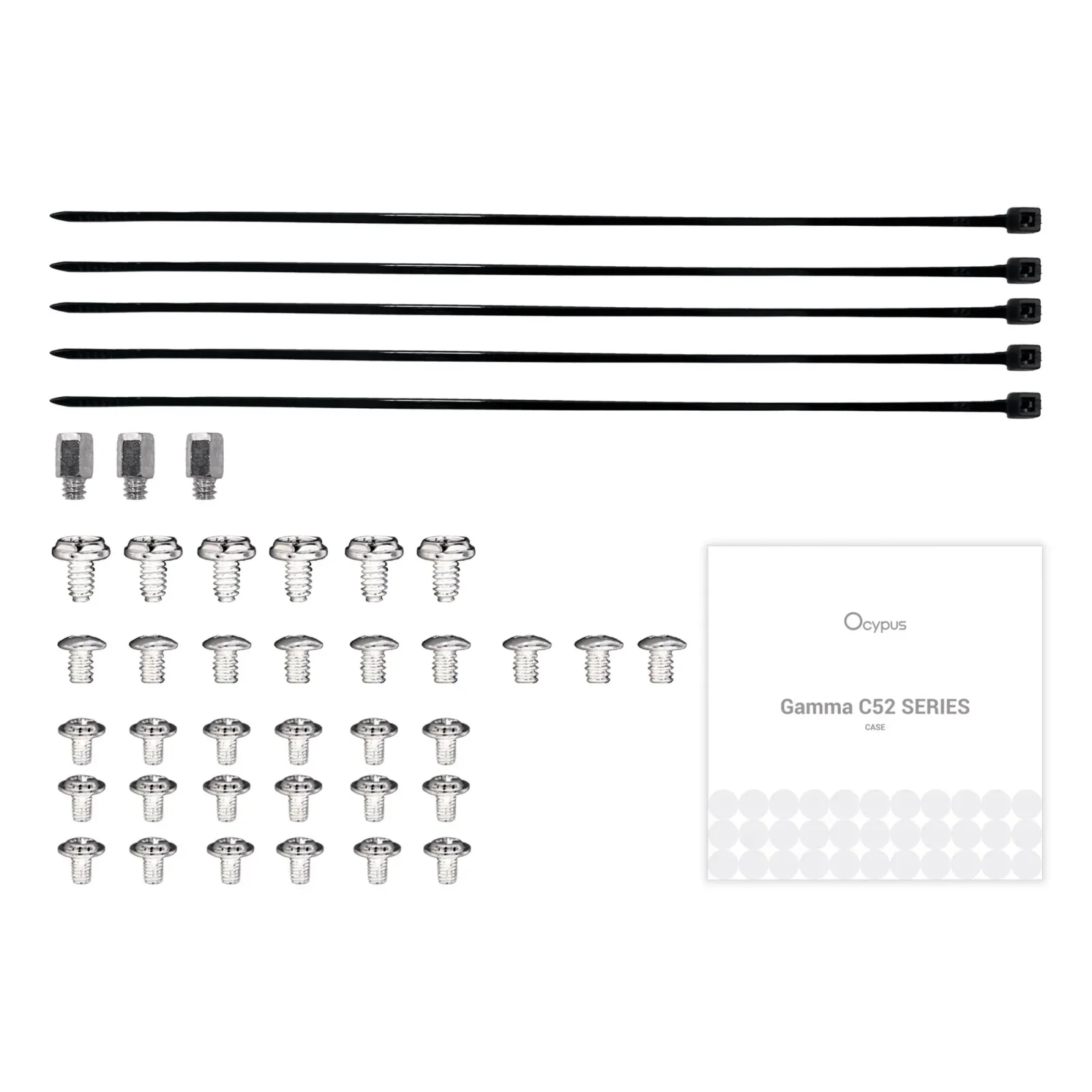 Корпус для комп'ютера MATX W/O PSU GAMMA C52 WH (GAMMA-C52-WHD000XX-GL) OCYPUS UA