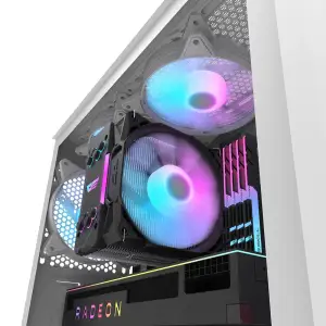 Корпус для комп'ютера DARK FLASH DK352 PLUS ATX без блока живлення, білий (DK352 PLUS WHITE) UA