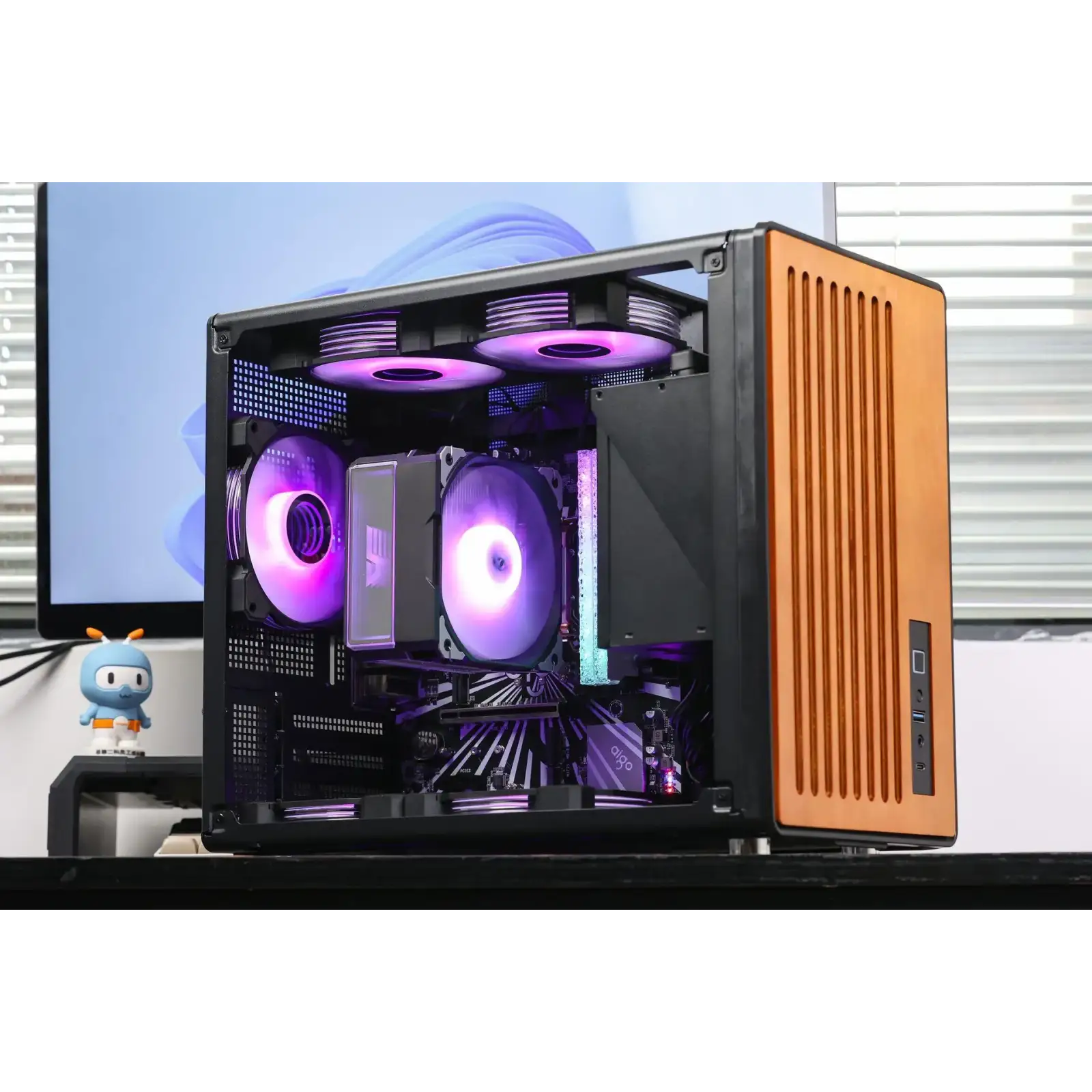 Корпус для комп'ютера DARK FLASH WD200 mATX без блока живлення, чорний (WD200 BLACK) UA