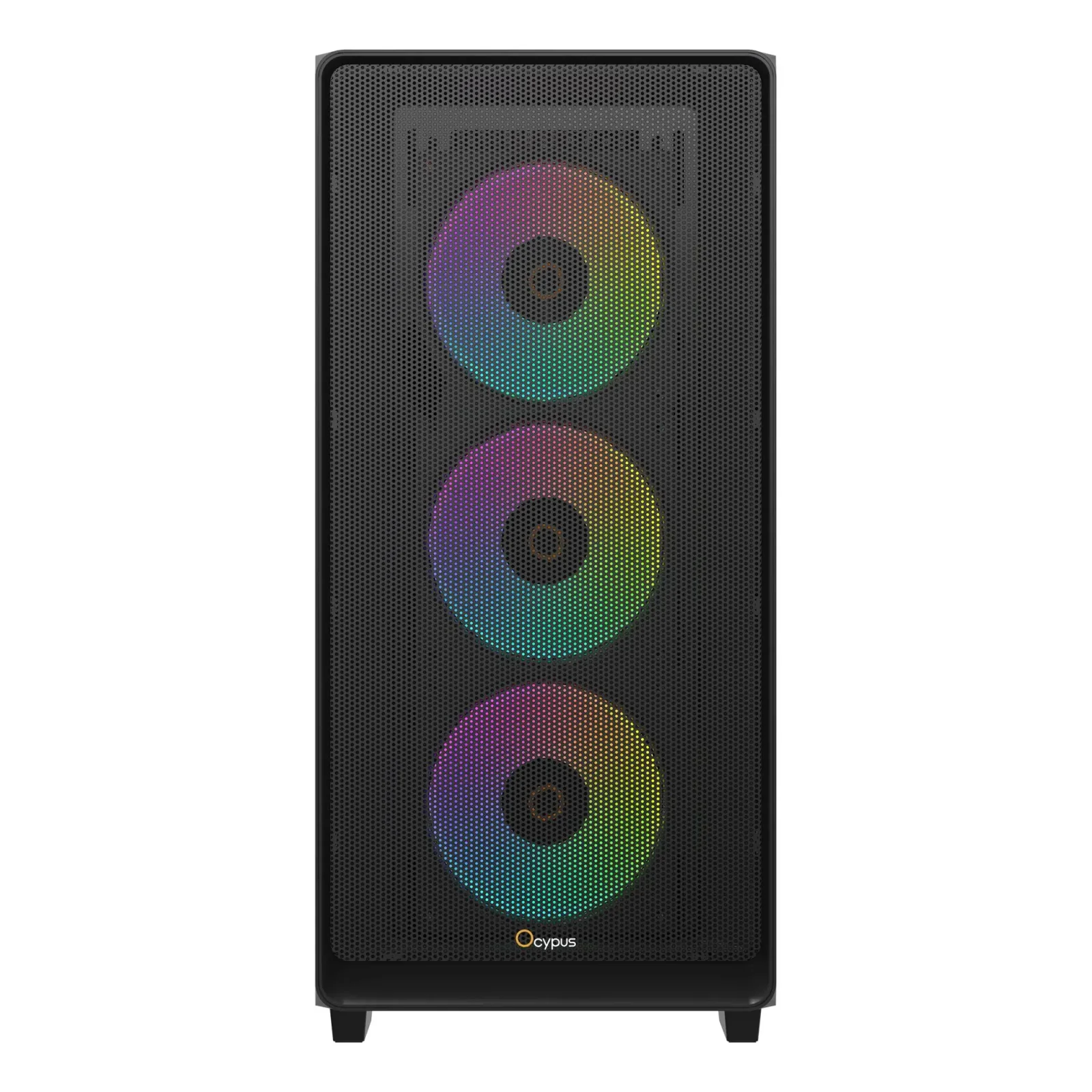 Корпус для комп'ютера ATX W/O PSU GAMMA C60 BK ARGB (GAMMA-C60-BKG400XX-GL) OCYPUS UA