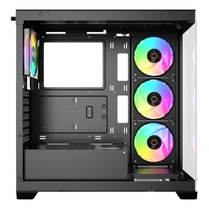 Корпус для комп'ютера ATX W/O PSU GAMMA C72 BK ARGB (GAMMA-C72-BKD400XX-GL) OCYPUS UA