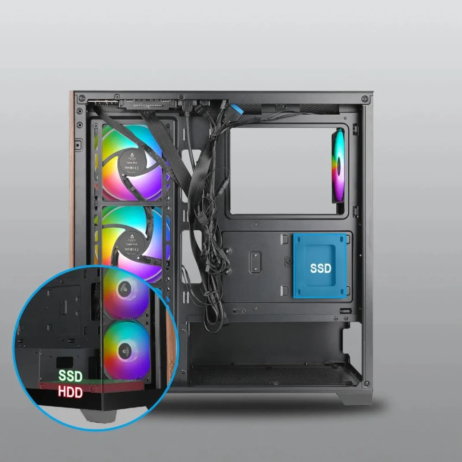 Корпус ATX W/O PSU NEPTUN 491 CSAZ-491 AZZA UA