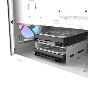 Корпус для комп'ютера DARK FLASH DK352 PLUS ATX без блока живлення, білий (DK352 PLUS WHITE) UA