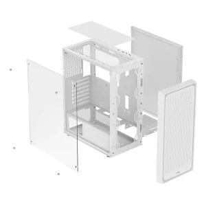Корпус для комп'ютера MATX W/O PSU GAMMA C50 WH (GAMMA-C50-WHG000XX-GL) OCYPUS UA