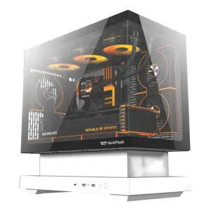 Корпус для комп'ютера DARK FLASH F1 mATX без блока живлення, білий (F1 WHITE) UA