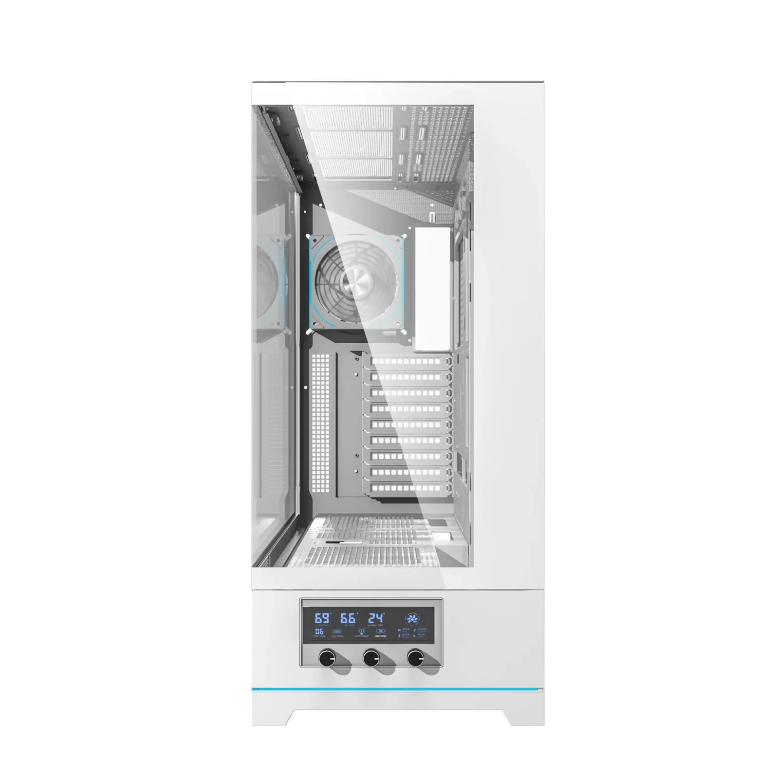 Корпус для комп'ютера DARK FLASH ATX без блока живлення DY451L PRO білий (DY451L PRO WHITE) UA