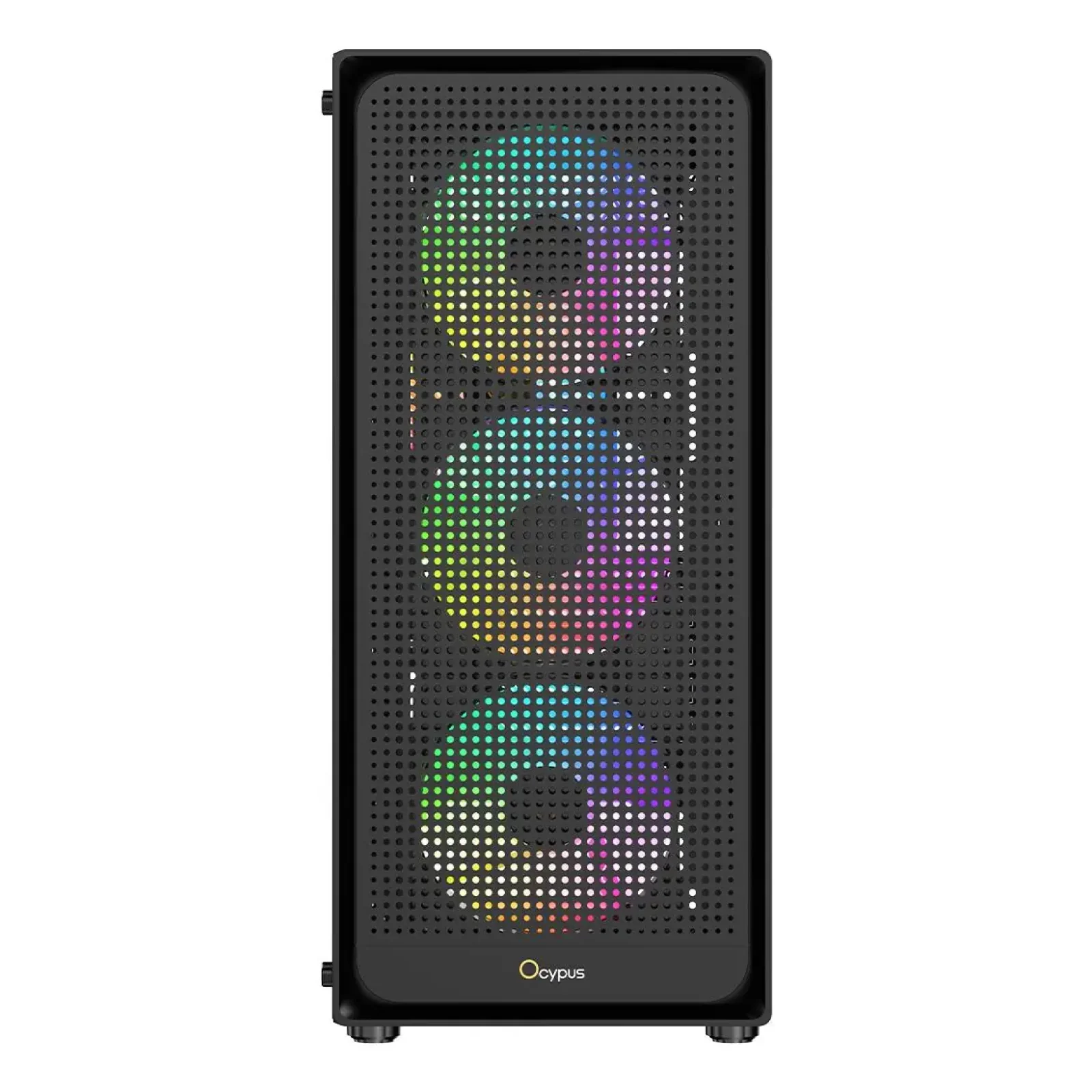 Корпус для комп'ютера MATX W/O PSU GAMMA C50 BK ARGB (GAMMA-C50-BKG400XX-GL) OCYPUS UA