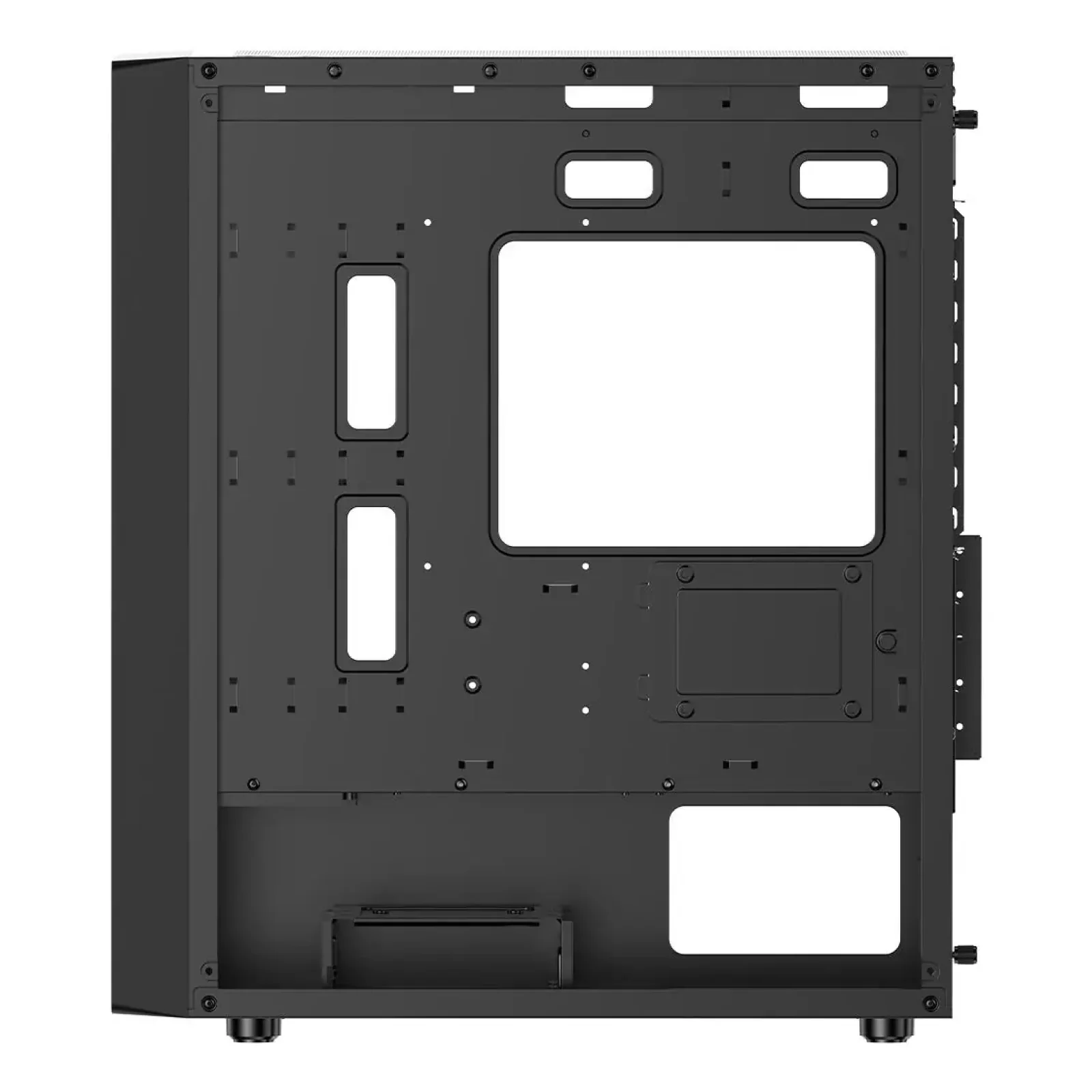 Корпус для комп'ютера MATX W/O PSU GAMMA C50 BK ARGB (GAMMA-C50-BKG400XX-GL) OCYPUS UA
