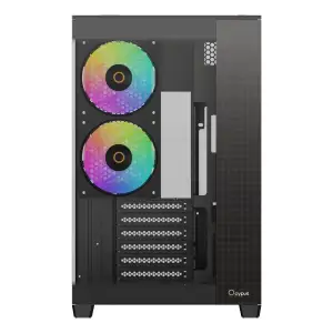 Корпус для комп'ютера ATX W/O PSU DELTA C74 ARGB чорний (DELTA-C74-BKD200XX-GL) OCYPUS UA