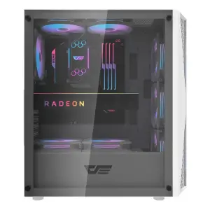 Корпус для комп'ютера DARK FLASH DK352 PLUS ATX без блока живлення, білий (DK352 PLUS WHITE) UA