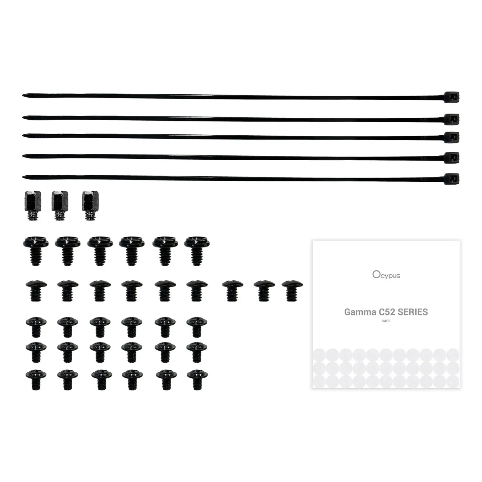 Корпус для комп'ютера MATX W/O PSU GAMMA C52 BK ARGB (GAMMA-C52-BKD300XX-GL) OCYPUS UA