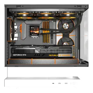 Корпус для комп'ютера DARK FLASH F1 mATX без блока живлення, білий (F1 WHITE) UA