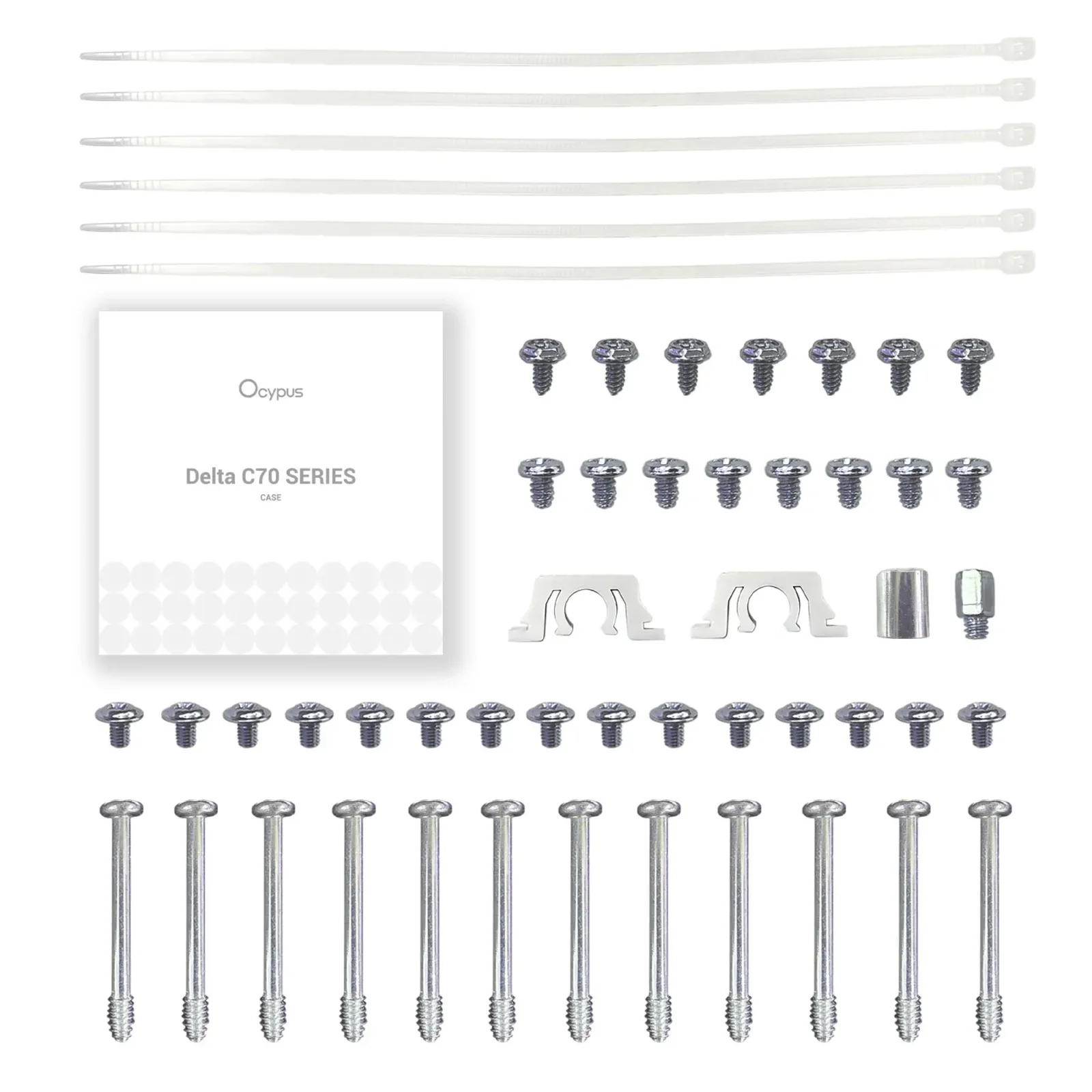 Корпус для комп'ютера ATX W/O PSU DELTA C70 WH ARGB (DELTA-C70-WHG400XX-GL) OCYPUS UA