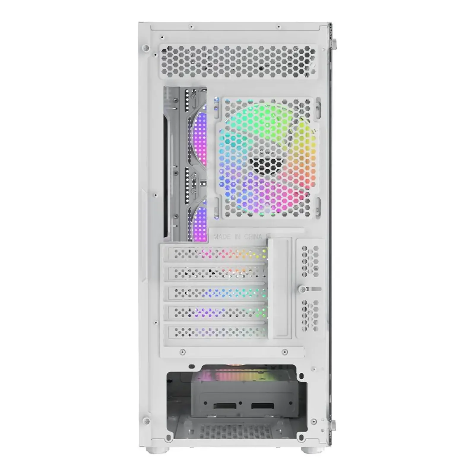 Корпус для комп'ютера MATX W/O PSU GAMMA C50 WH ARGB (GAMMA-C50-WHG400XX-GL) OCYPUS UA