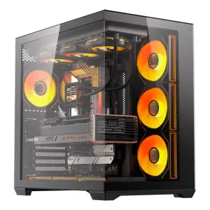 Корпус для комп'ютера DARK FLASH C280 EATX без блока живлення, чорний (C280 BLACK) UA