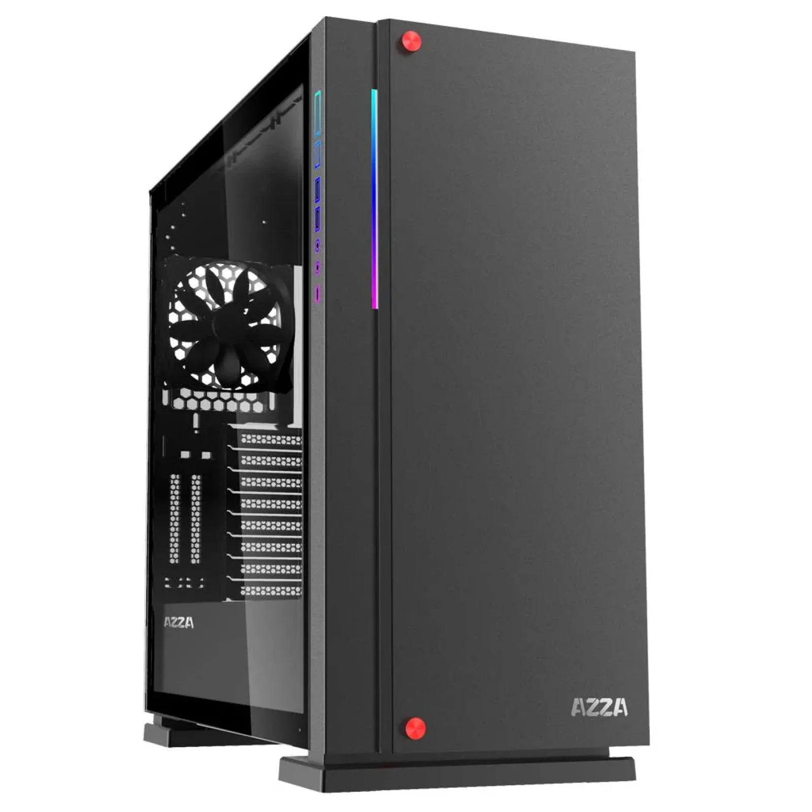 Корпус для комп'ьютера ATX W/O PSU ZIRCON BLACK CSAZ-7000B AZZA UA