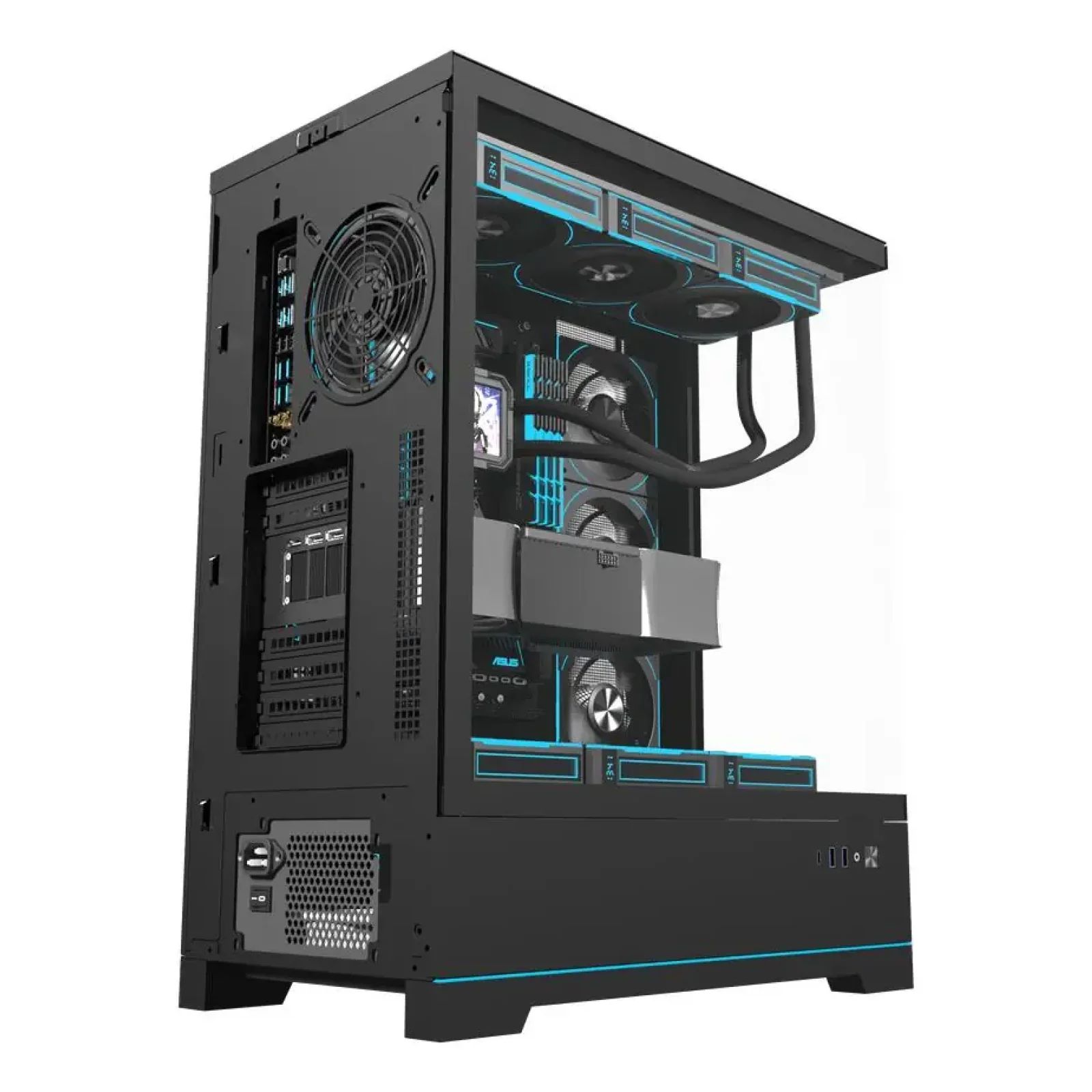 Корпус для комп'ютера DARK FLASH ATX без блока живлення DY451L PRO чорний (DY451L PRO BLACK) UA