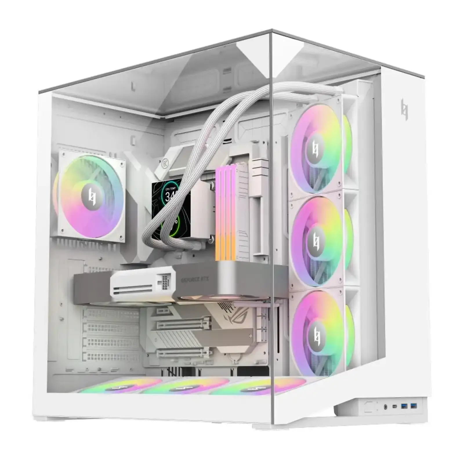 Корпус для комп'ютера ATX W/O PSU NEX C56 VC WH GAMEMAX UA