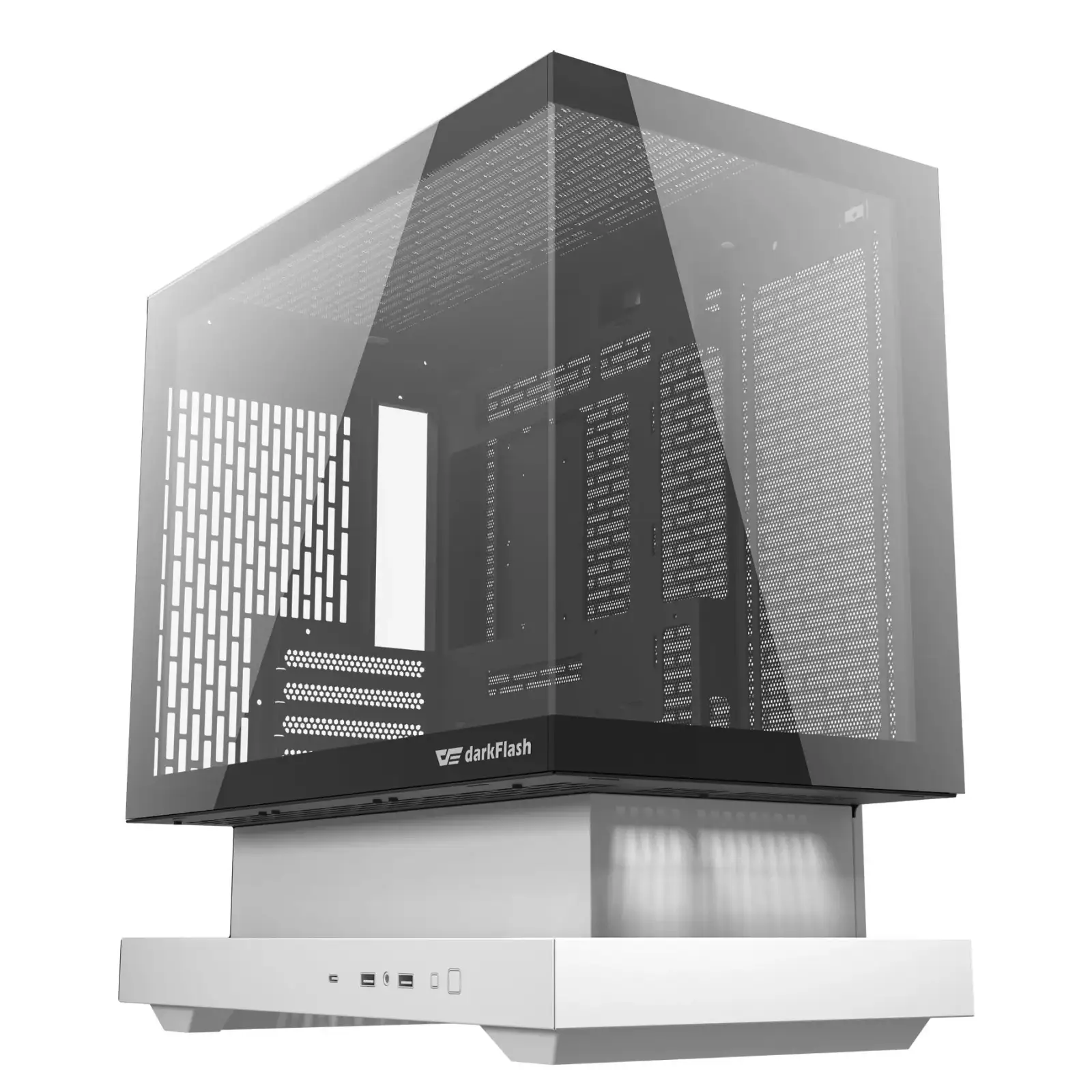 Корпус для комп'ютера DARK FLASH F1 mATX без блока живлення, білий (F1 WHITE) UA