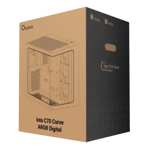 Корпус для комп'ютера IOTA C70 WH CURVE ARGB DIGITAL (IOTA-C70-WHD400CD-GL) OCYPUS UA