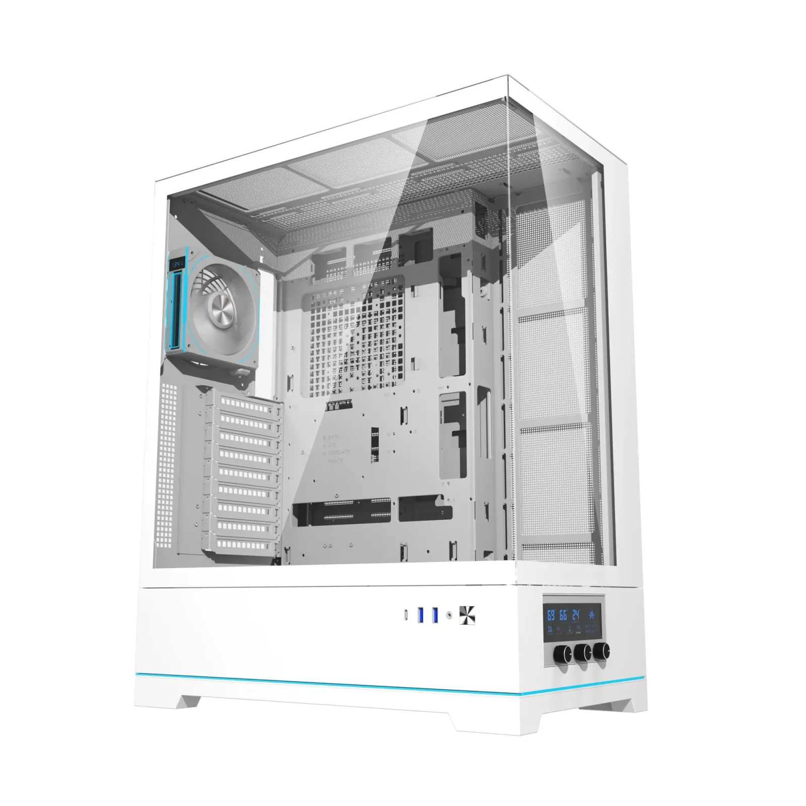 Корпус для комп'ютера DARK FLASH ATX без блока живлення DY451L PRO білий (DY451L PRO WHITE) UA