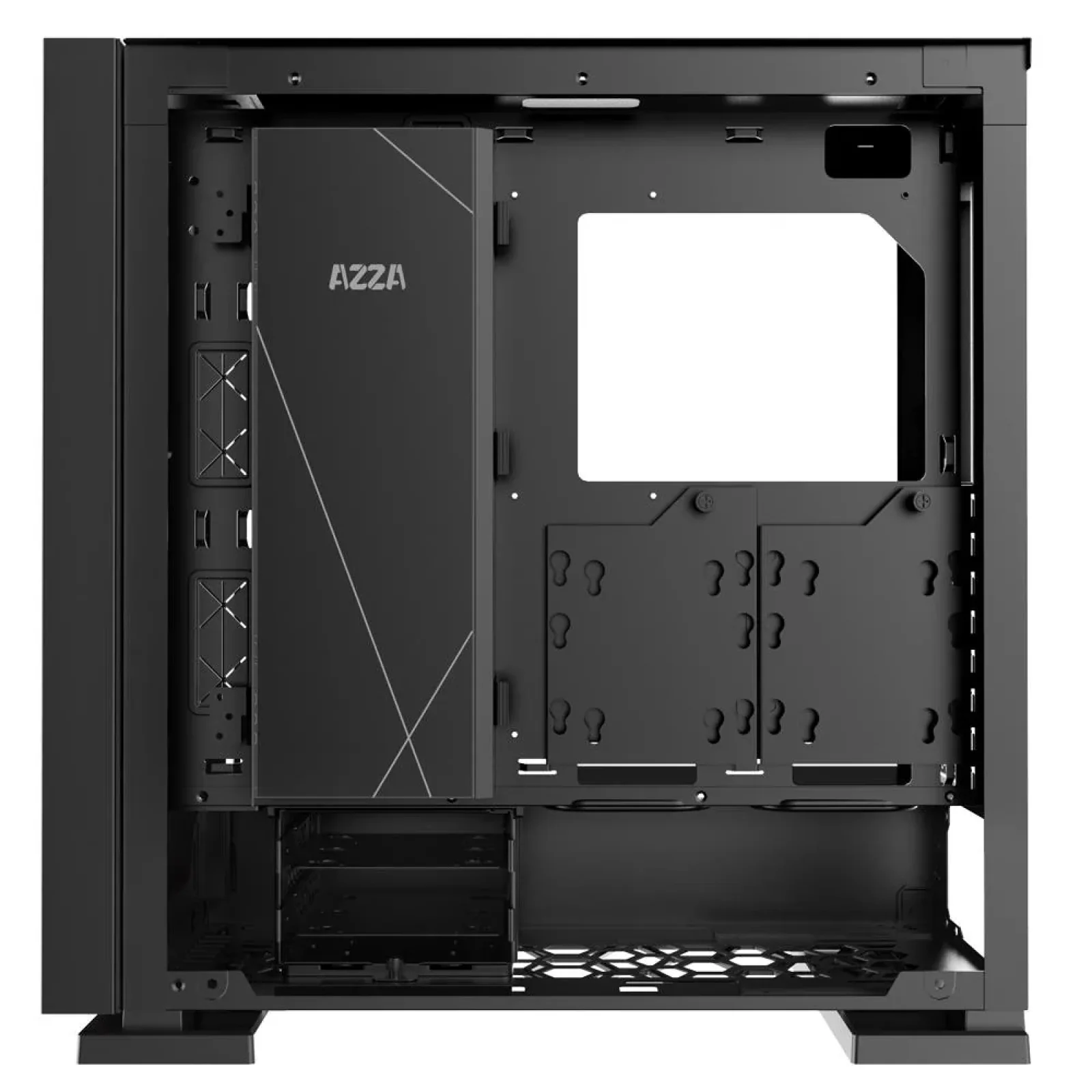 Корпус для комп'ьютера ATX W/O PSU ZIRCON BLACK CSAZ-7000B AZZA UA