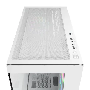 Корпус для комп'ютера ATX W/O PSU GAMMA C72 WH ARGB (GAMMA-C72-WHD400XX-GL) OCYPUS UA