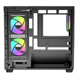 Корпус для комп'ютера MATX W/O PSU GAMMA C52 BK ARGB (GAMMA-C52-BKD300XX-GL) OCYPUS UA